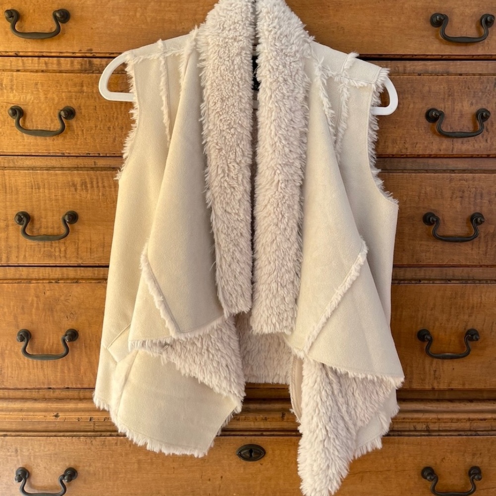 Faux Fur Vest, Size Small